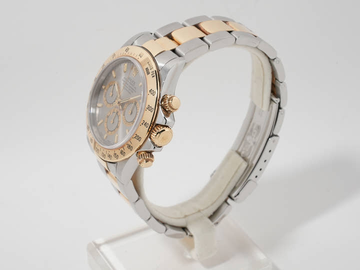 ロレックス デイトナ エルプリメロ Ref.16523 ステンレススチール/イエローゴールド グレー文字盤 中古 23mo5ziy