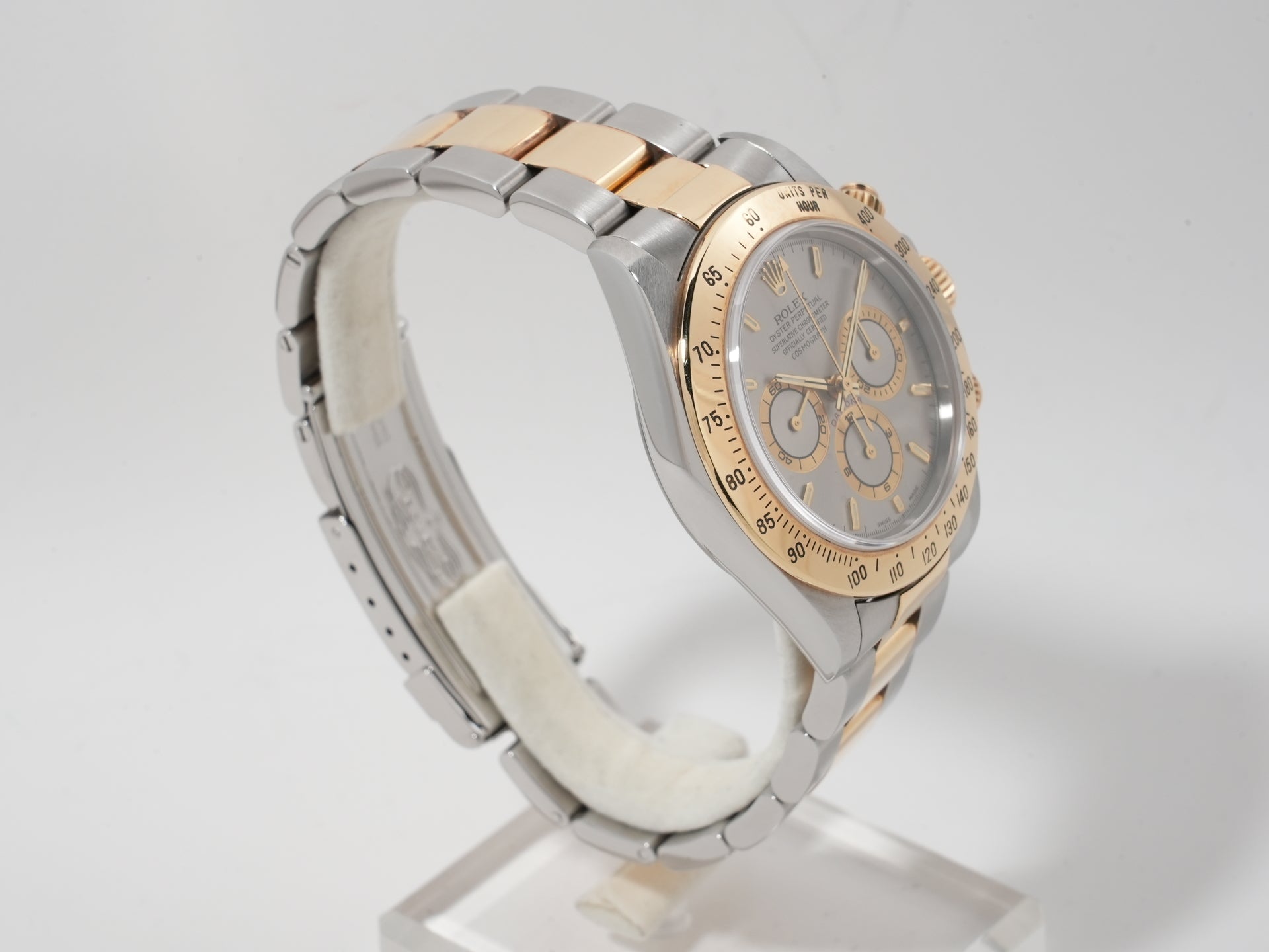 ロレックス デイトナ エルプリメロ Ref.16523 ステンレススチール/イエローゴールド グレー文字盤 中古 23mo5ziy