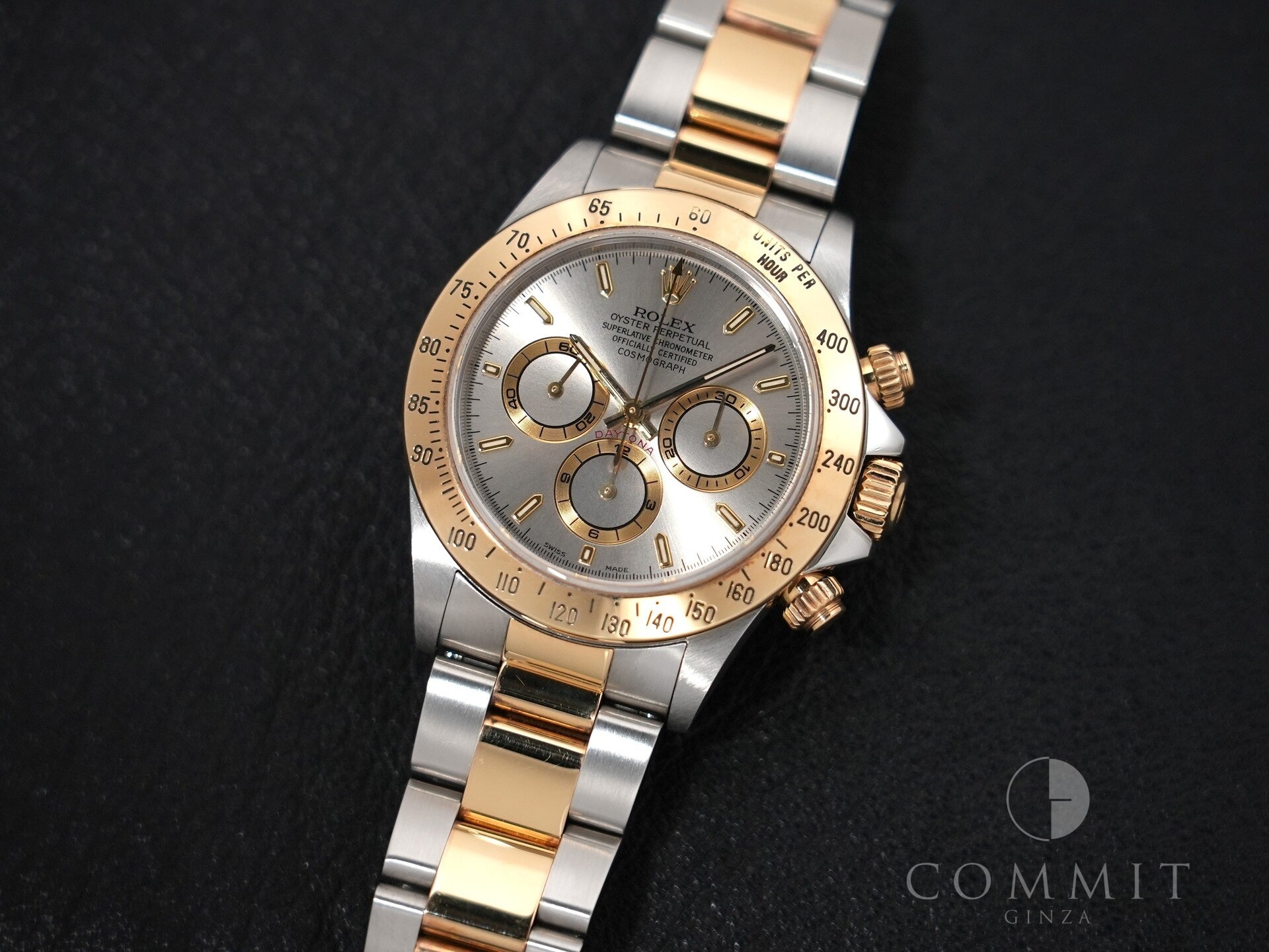 ロレックス デイトナ エルプリメロ Ref.16523 ステンレススチール/イエローゴールド グレー文字盤 中古 23mo5ziy