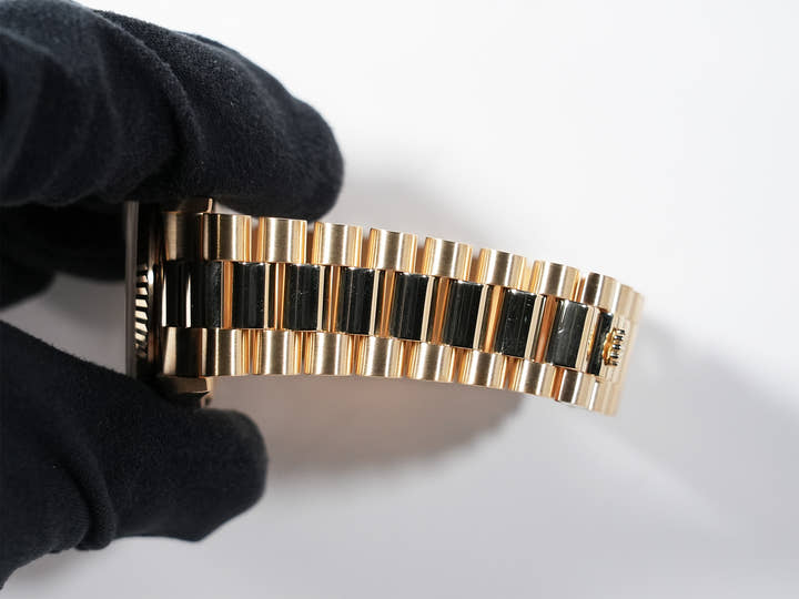 ロレックス デイデイト36 Ref.18238A イエローゴールド シャンパンx10Pダイヤ文字盤 美中古 9tf96zxz