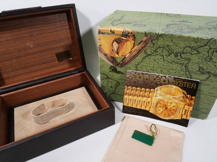 ロレックス デイデイト36 Ref.18238A イエローゴールド シャンパンx10Pダイヤ文字盤 美中古 9tf96zxz