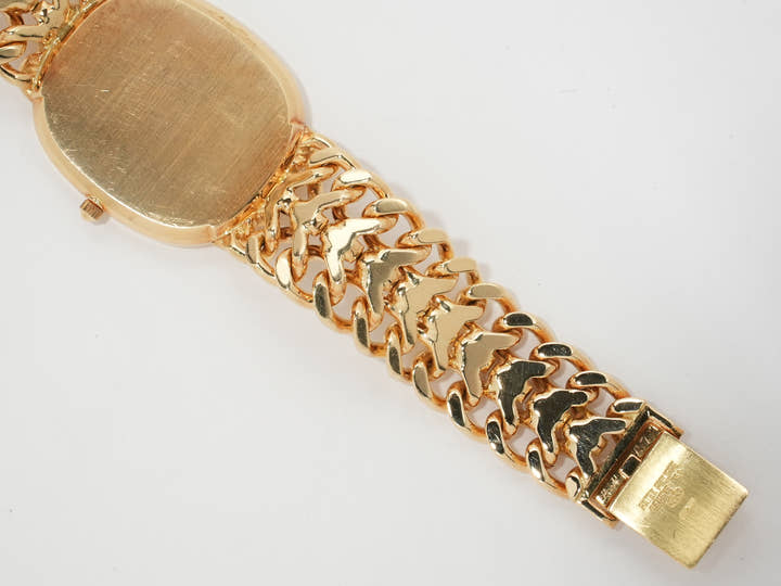 パテックフィリップ ゴールデンエリプス Ref.3738/119 イエローゴールド ブルー文字盤 中古 mf9u2rfp