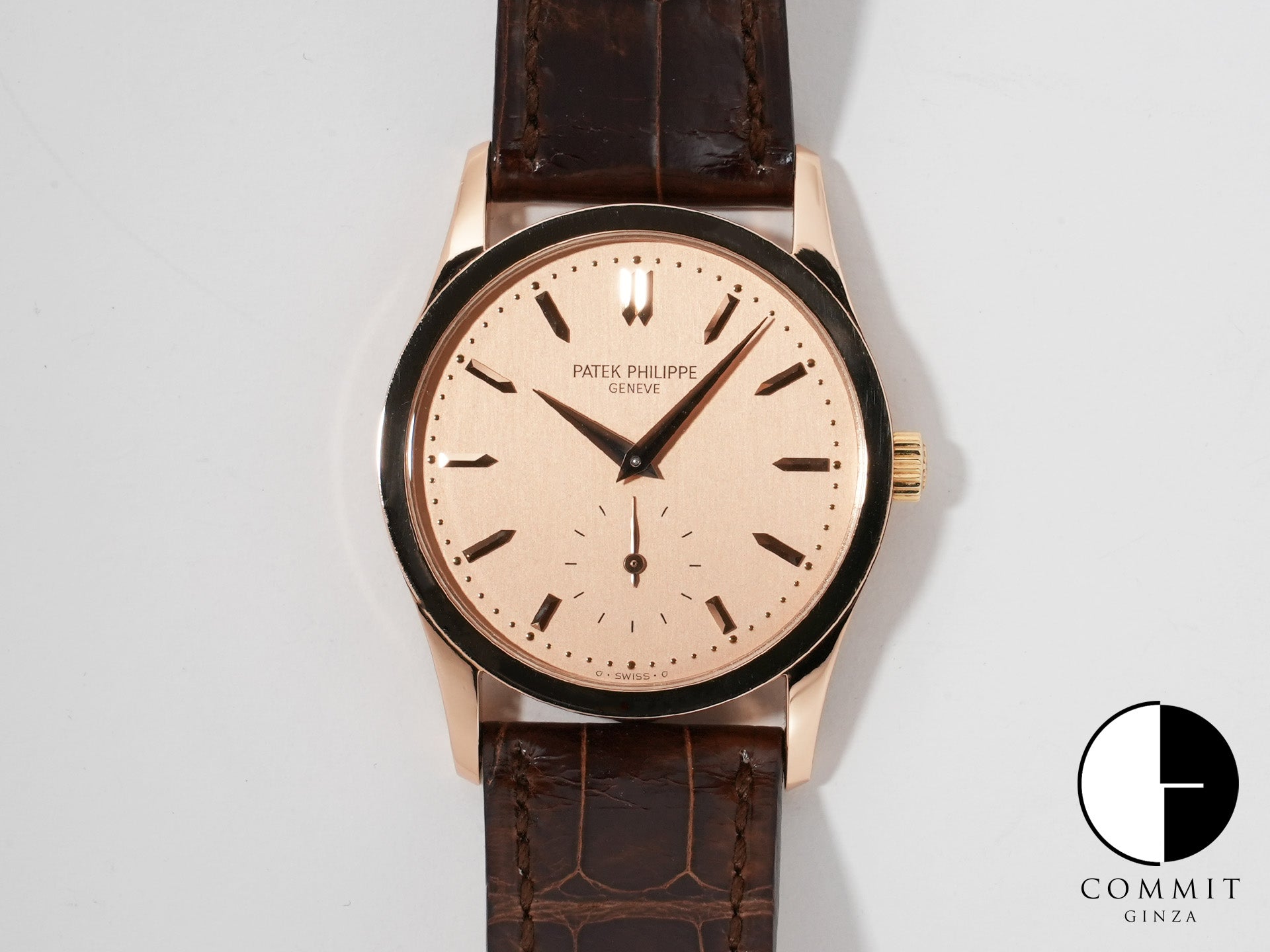 パテックフィリップ カラトラバ Ref.3796R-001 ローズゴールド ローズ文字盤 中古 c6w78pbs