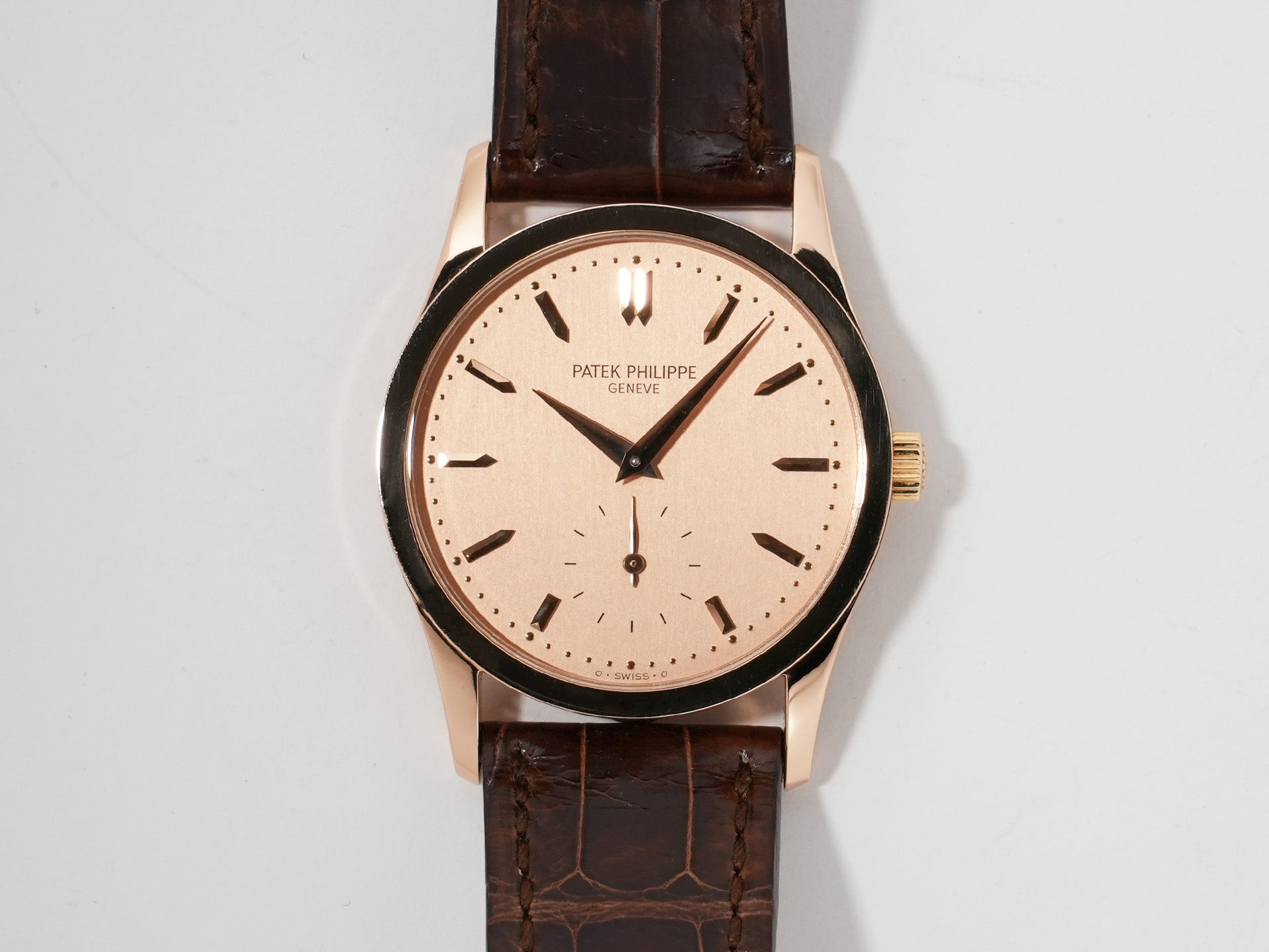 パテックフィリップ カラトラバ Ref.3796R-001 ローズゴールド ローズ文字盤 中古 c6w78pbs