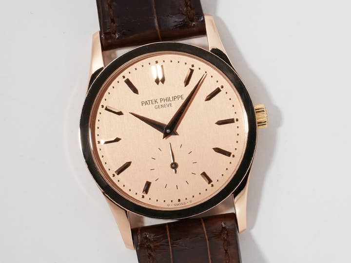 パテックフィリップ カラトラバ Ref.3796R-001 ローズゴールド ローズ文字盤 中古 c6w78pbs