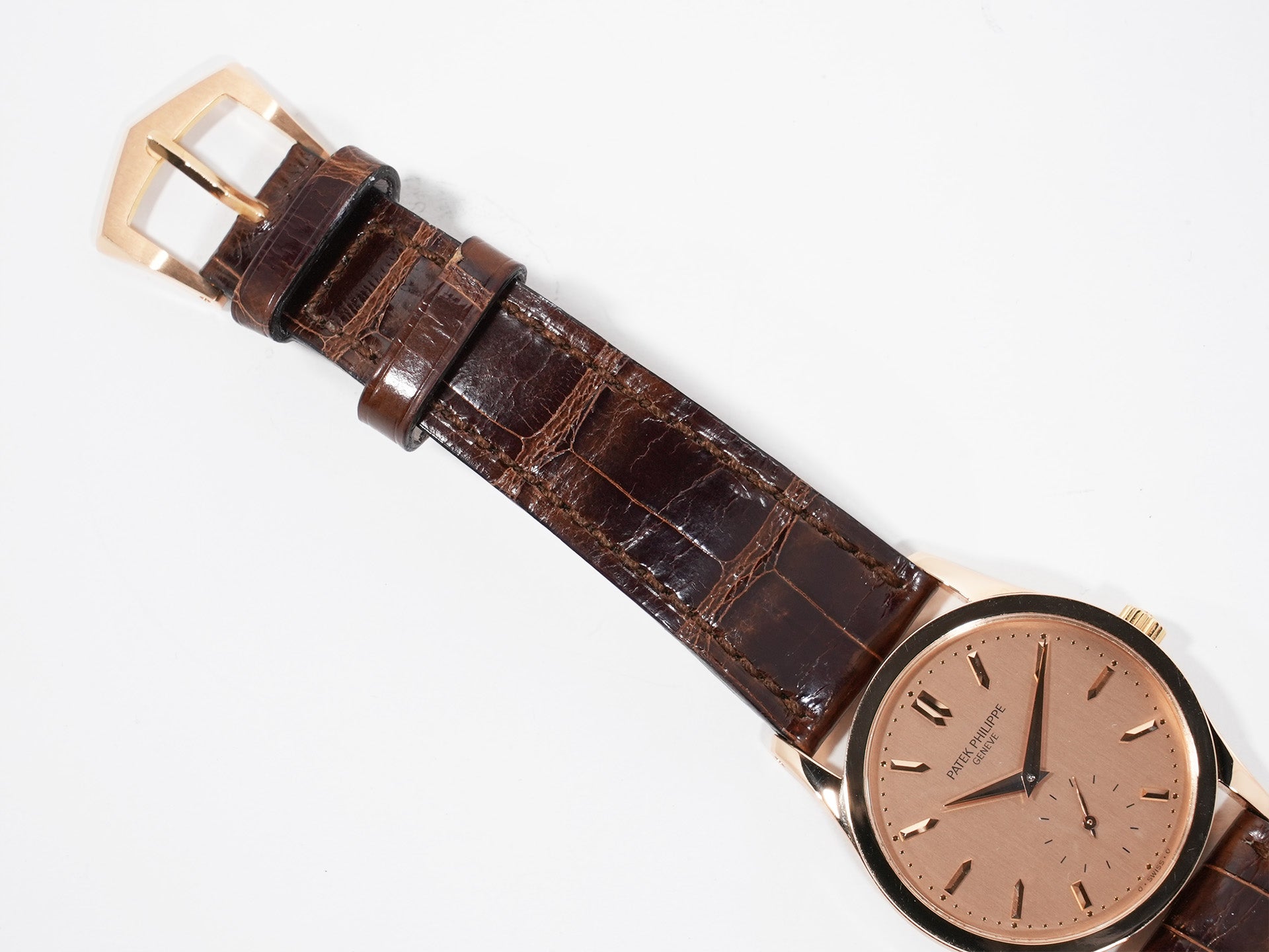 パテックフィリップ カラトラバ Ref.3796R-001 ローズゴールド ローズ文字盤 中古 c6w78pbs