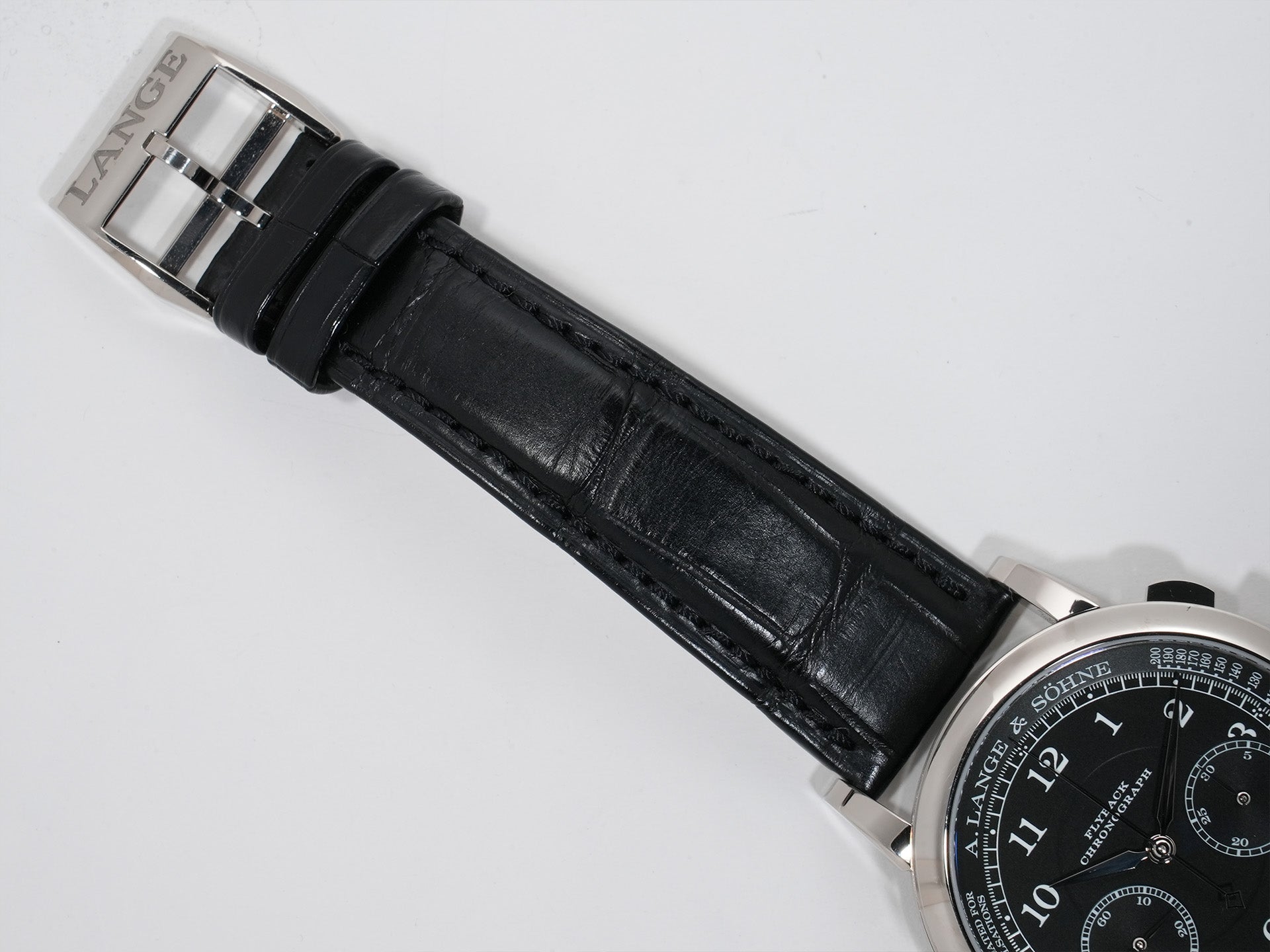 A.ランゲ＆ゾーネ 1815 クロノグラフ Ref.414.028 ホワイトゴールド ブラック文字盤 中古 f8r5od9f