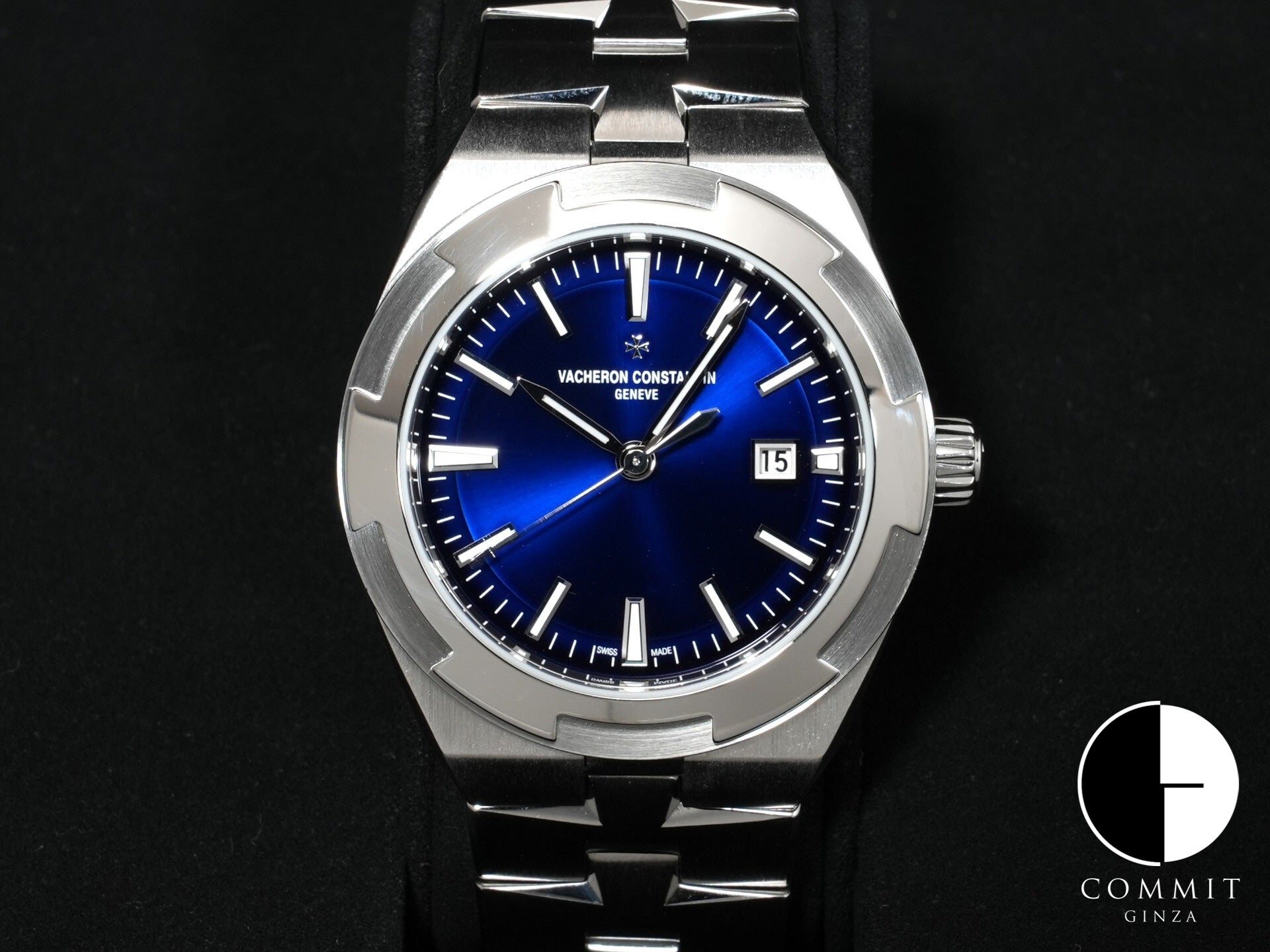 ヴァシュロンコンスタンタン オーヴァーシーズ オートマティック Ref.4600V/200A-B980 ステンレススチール ブルー文字盤 美中古 c36wgbb6