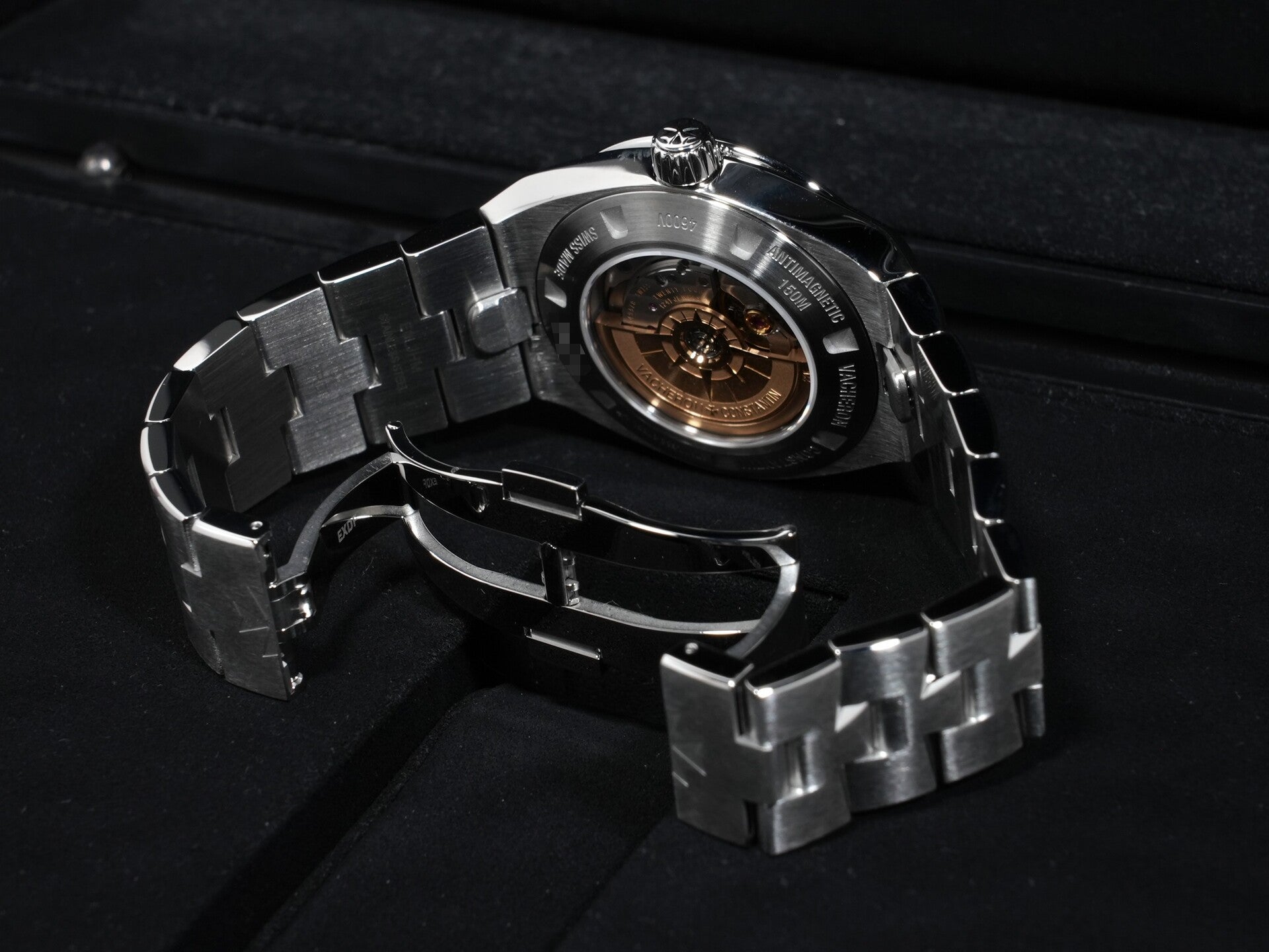 ヴァシュロンコンスタンタン オーヴァーシーズ オートマティック Ref.4600V/200A-B980 ステンレススチール ブルー文字盤 美中古 c36wgbb6