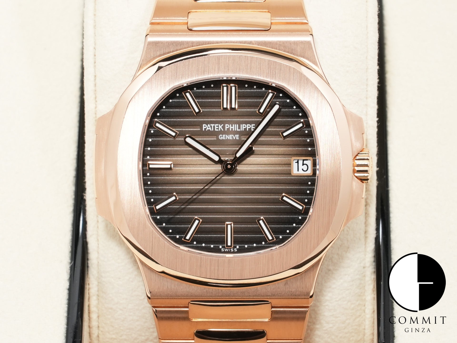 パテックフィリップ ノーチラス Ref.5711/1R-001 ローズゴールド ブラウン・ブラック・グラデーション文字盤 美中古 8tyohqek