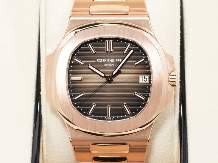 パテックフィリップ ノーチラス Ref.5711/1R-001 ローズゴールド ブラウン・ブラック・グラデーション文字盤 美中古 8tyohqek