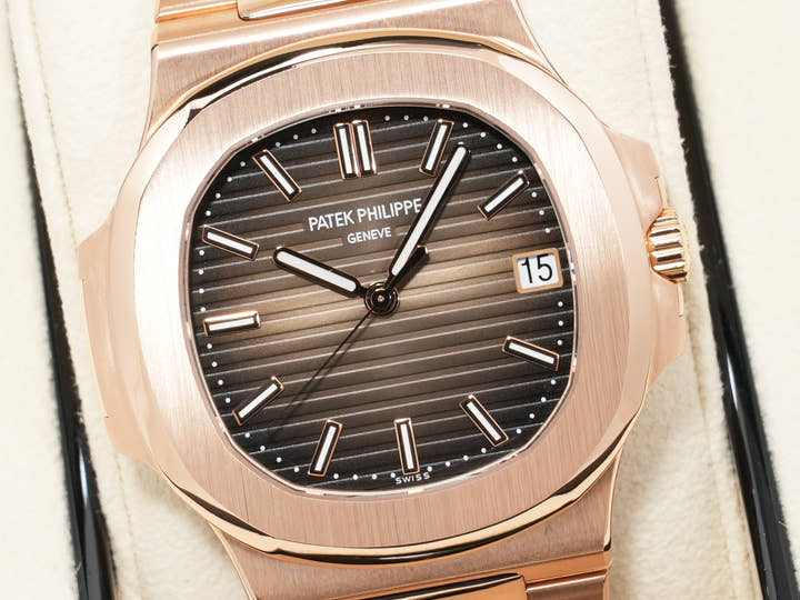 パテックフィリップ ノーチラス Ref.5711/1R-001 ローズゴールド ブラウン・ブラック・グラデーション文字盤 美中古 8tyohqek