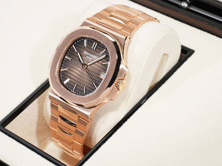 パテックフィリップ ノーチラス Ref.5711/1R-001 ローズゴールド ブラウン・ブラック・グラデーション文字盤 美中古 8tyohqek