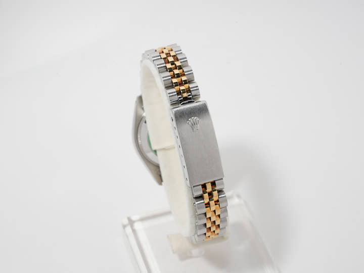 ロレックス デイトジャスト TIFFANY＆CO. Ref.69173 ステンレススチール/イエローゴールド ブラックピラミッドローマン文字盤 ジュビリーブレスレット 中古 eou9xf7h