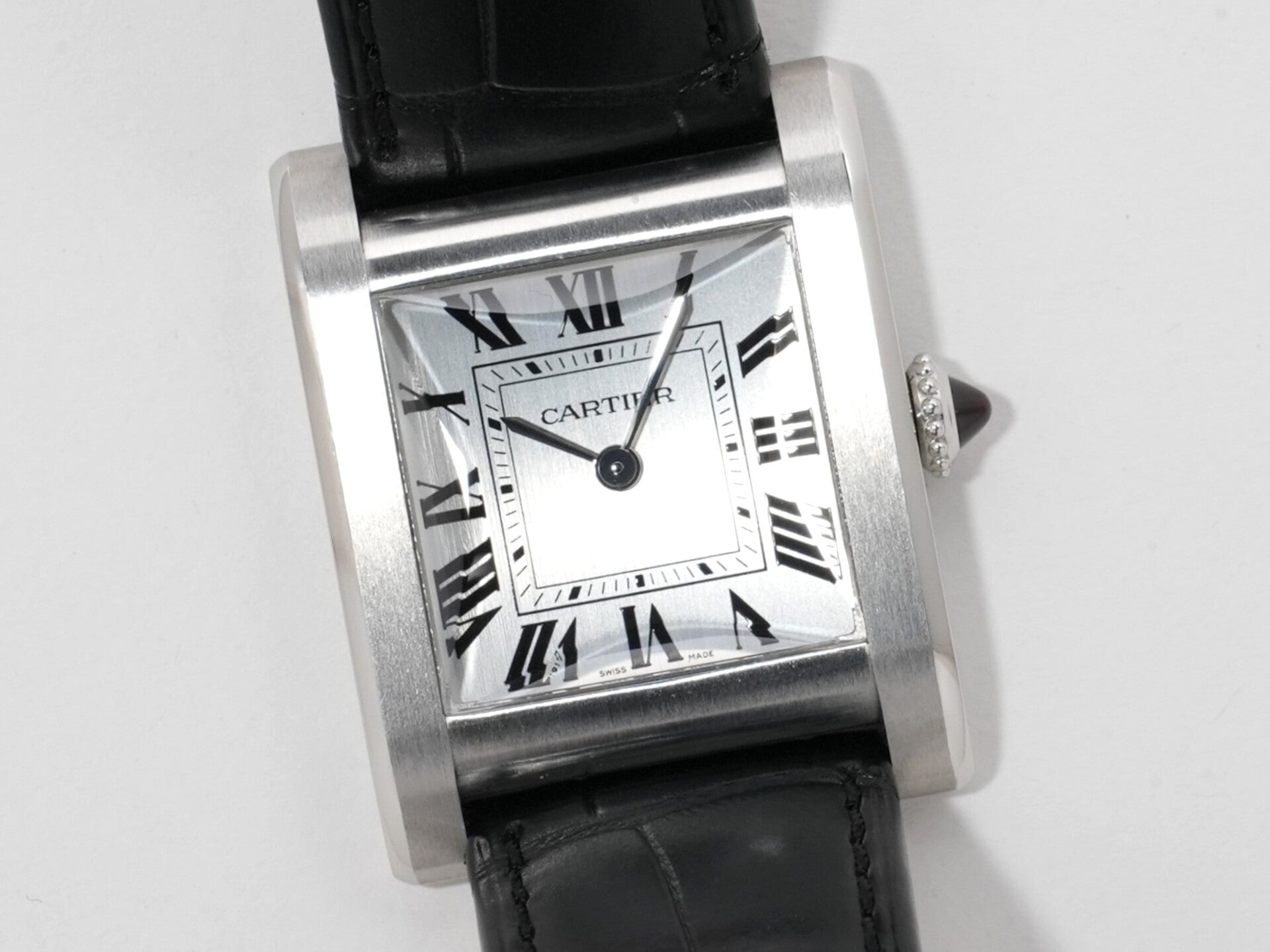 カルティエ タンク ノルマル Ref.WGTA0109 プラチナ シルバー文字盤 美品 5d7xohq9