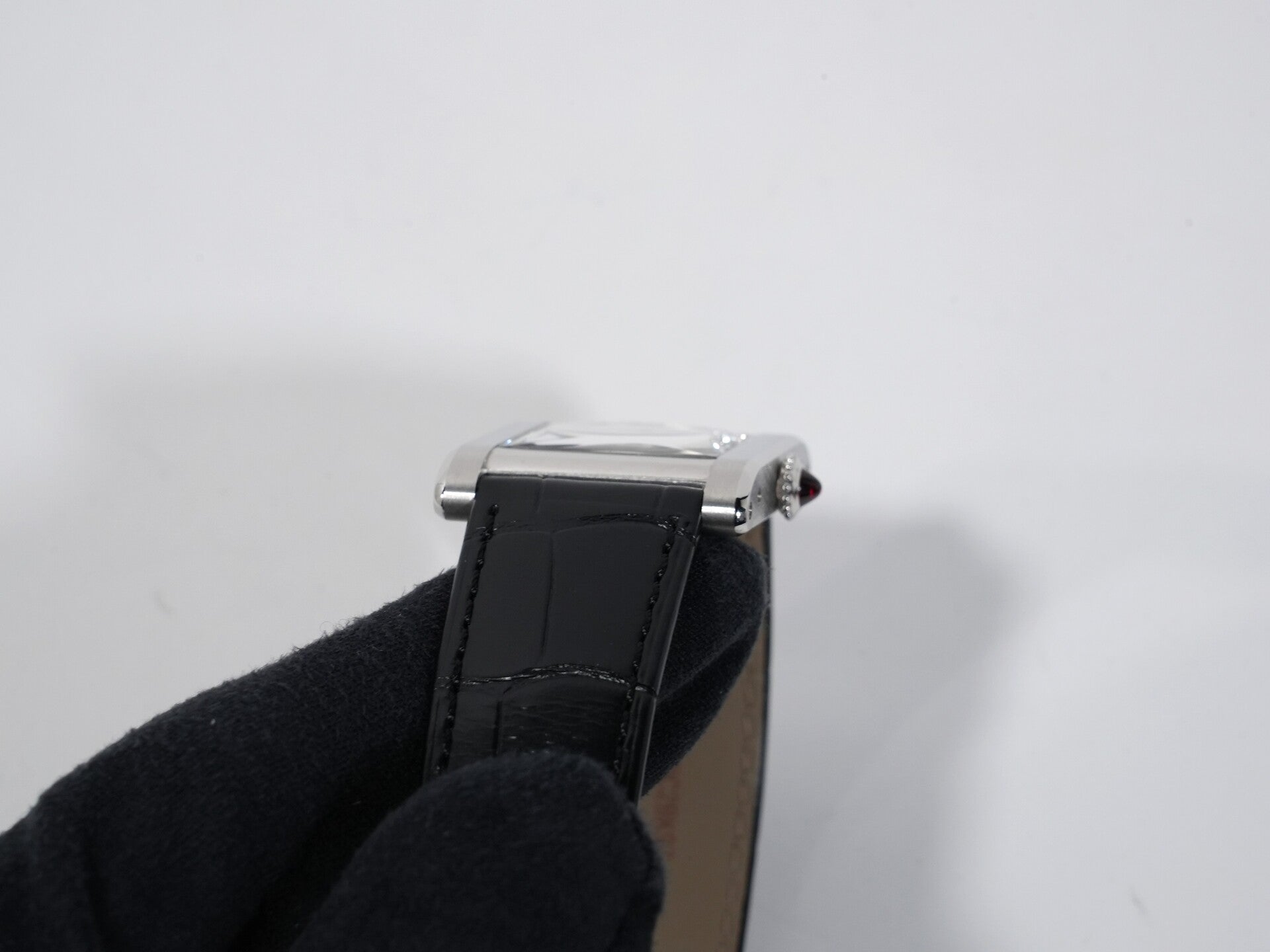 カルティエ タンク ノルマル Ref.WGTA0109 プラチナ シルバー文字盤 美品 5d7xohq9