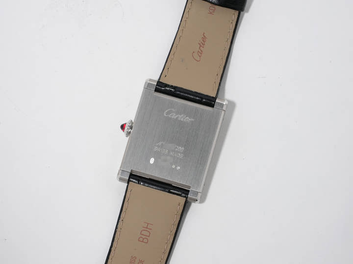 カルティエ タンク ノルマル Ref.WGTA0109 プラチナ シルバー文字盤 美品 5d7xohq9