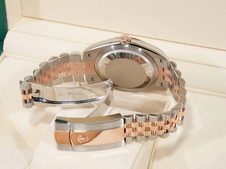 ロレックス デイトジャスト36 Ref.126231 ステンレススチール/エバーローズゴールド チョコレート文字盤 ジュビリーブレスレット 美品 5jg5n3vs