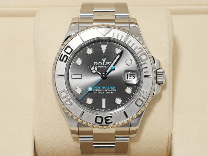 ロレックス ヨットマスター37 Ref.268622 ステンレススチール/プラチナ スレート文字盤 美品 5auyp9rf