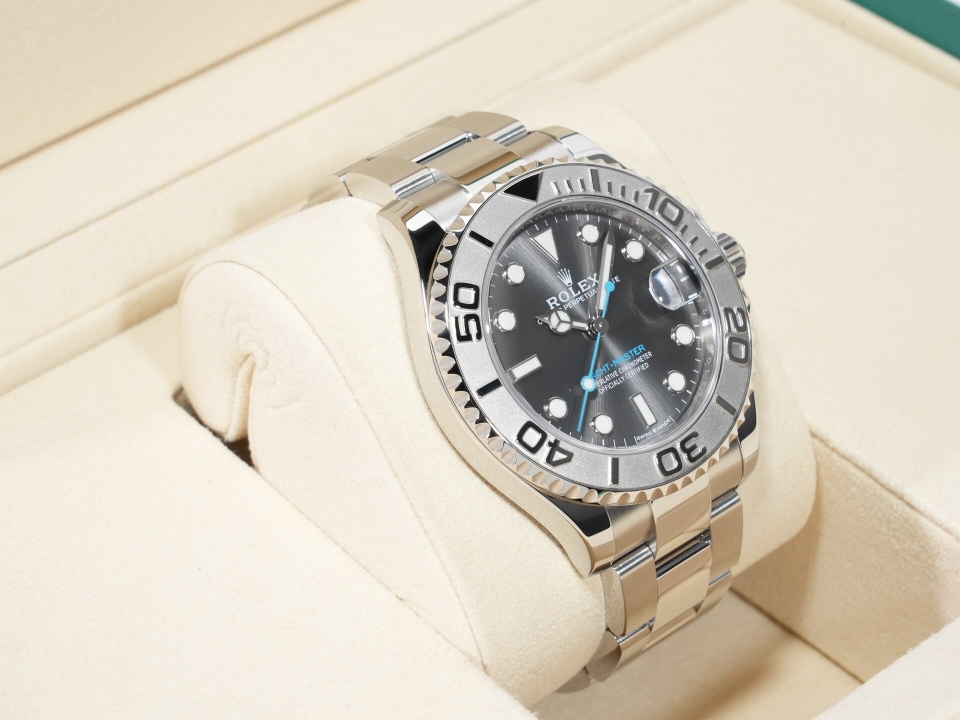 ロレックス ヨットマスター37 Ref.268622 ステンレススチール/プラチナ スレート文字盤 美品 5auyp9rf