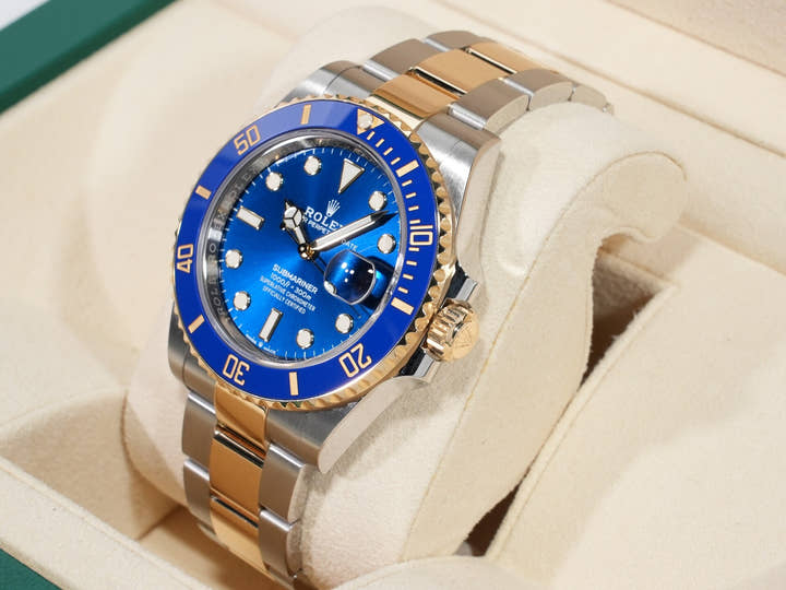 ロレックス サブマリーナー デイト Ref.126613LB ステンレススチール/イエローゴールド ブルー文字盤 美中古 cutwv72o