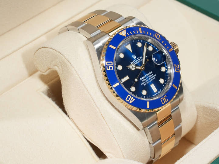 ロレックス サブマリーナー デイト Ref.126613LB ステンレススチール/イエローゴールド ブルー文字盤 美中古 cutwv72o