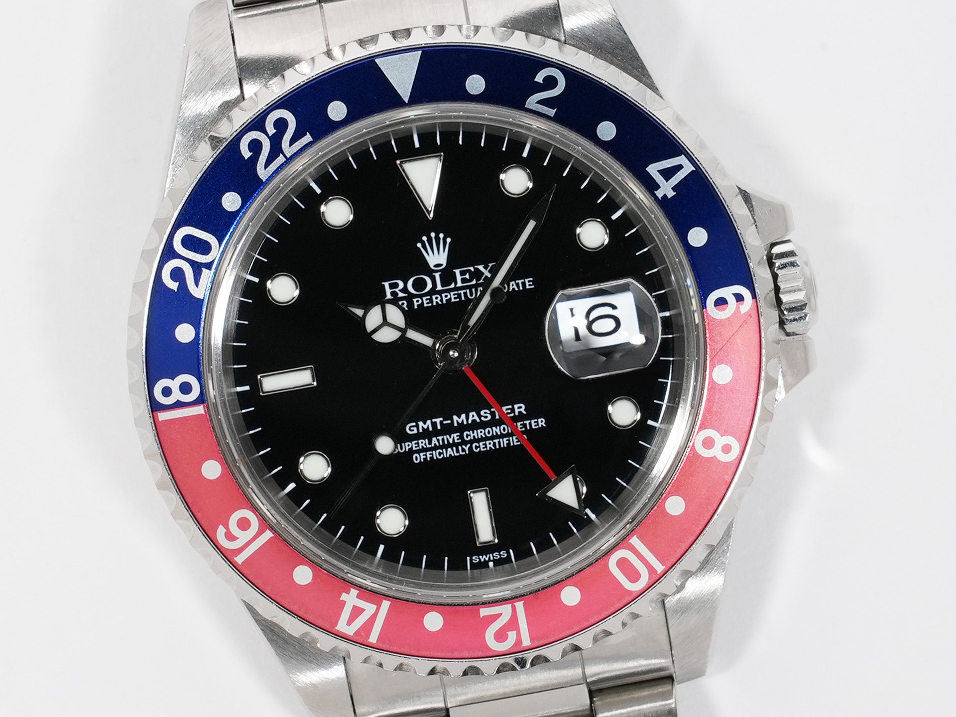 Rolex GMT Master Ref. 16700 Stainless Steel Black Dial Oyster Bracelet Used z9nntx2q