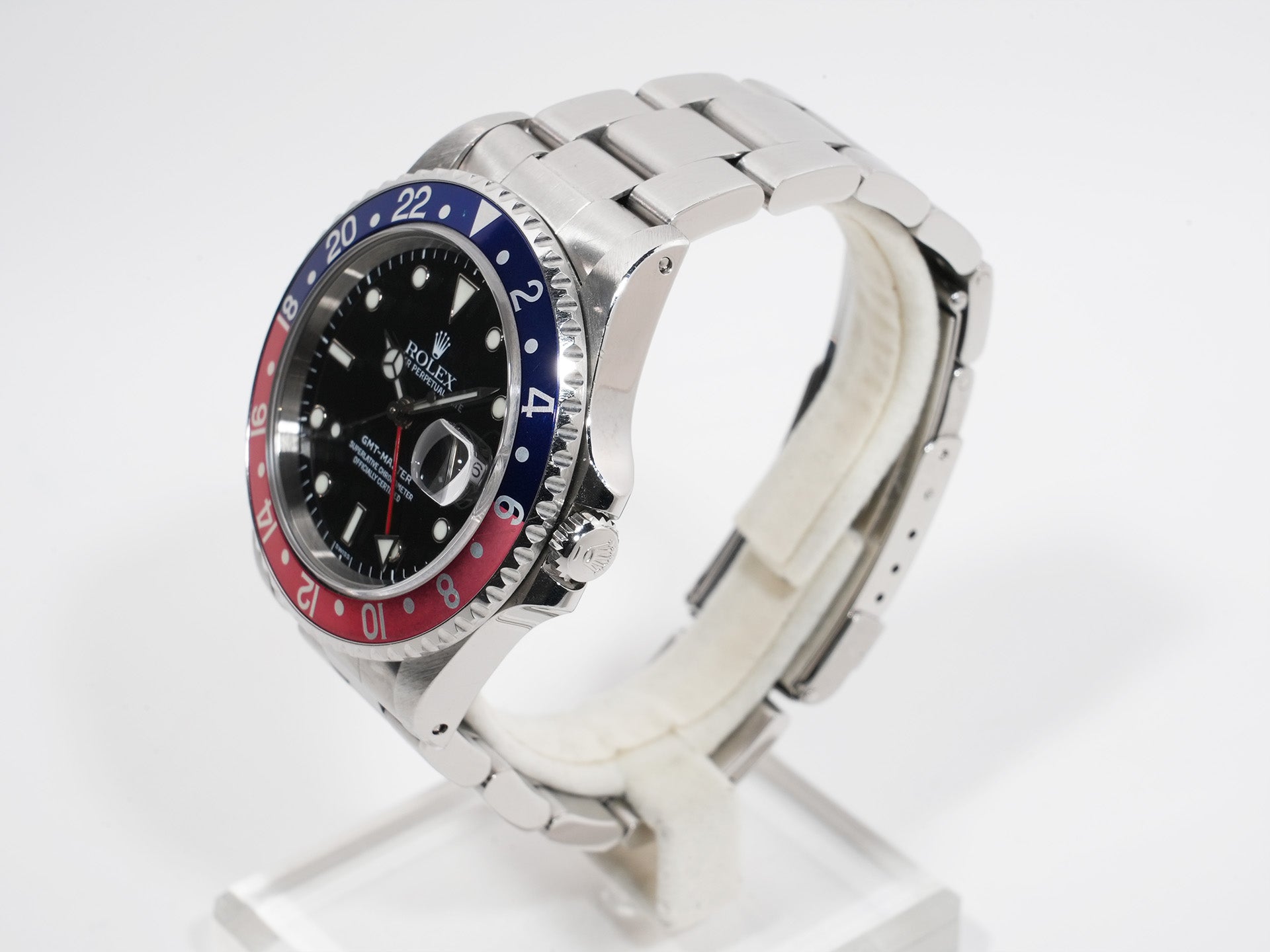 Rolex GMT Master Ref. 16700 Stainless Steel Black Dial Oyster Bracelet Used z9nntx2q