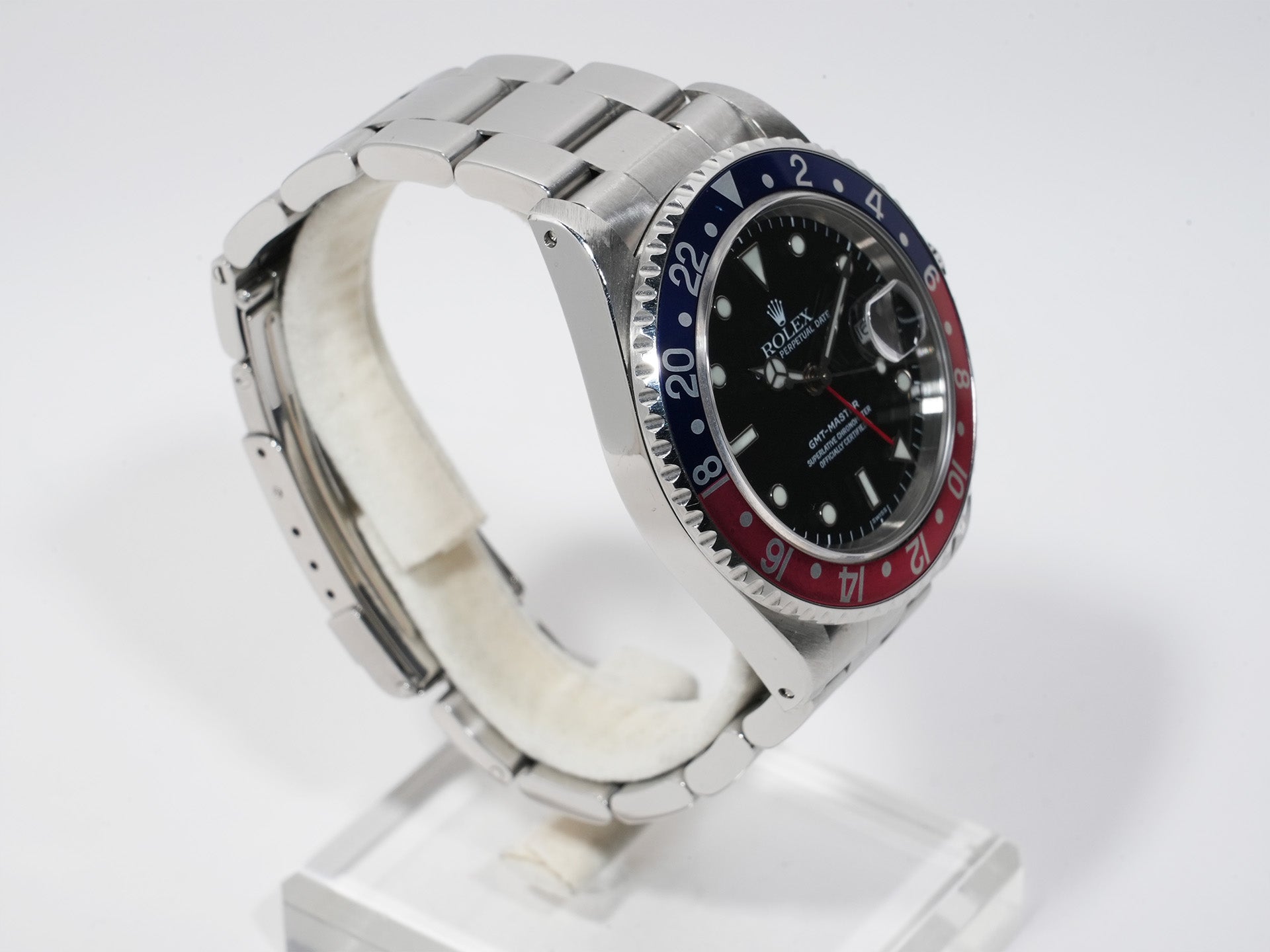 Rolex GMT Master Ref. 16700 Stainless Steel Black Dial Oyster Bracelet Used z9nntx2q