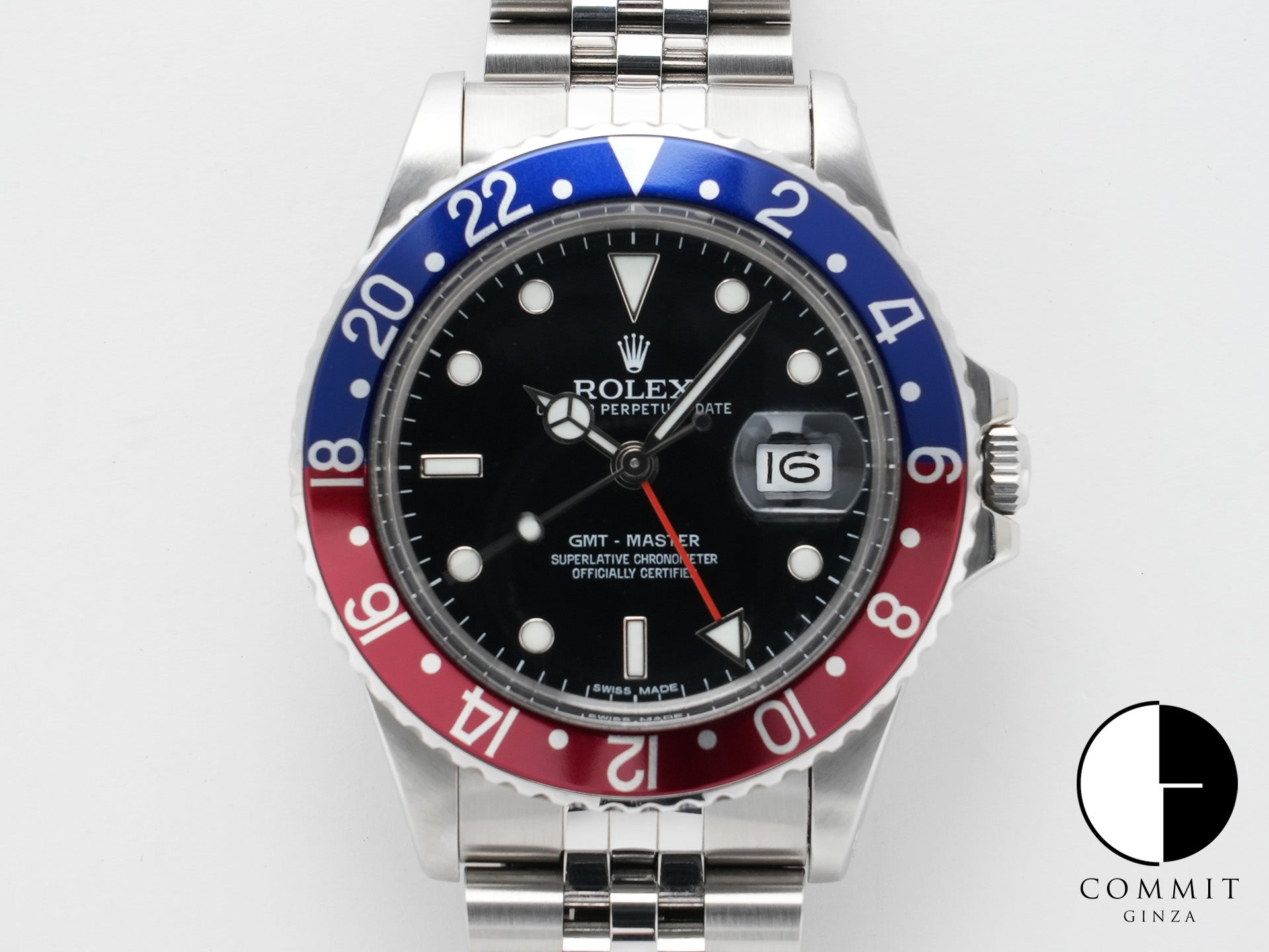 Rolex GMT Master Ref. 16750 Stainless Steel Black Dial Jubilee Bracelet Pre-owned br8bkixe
