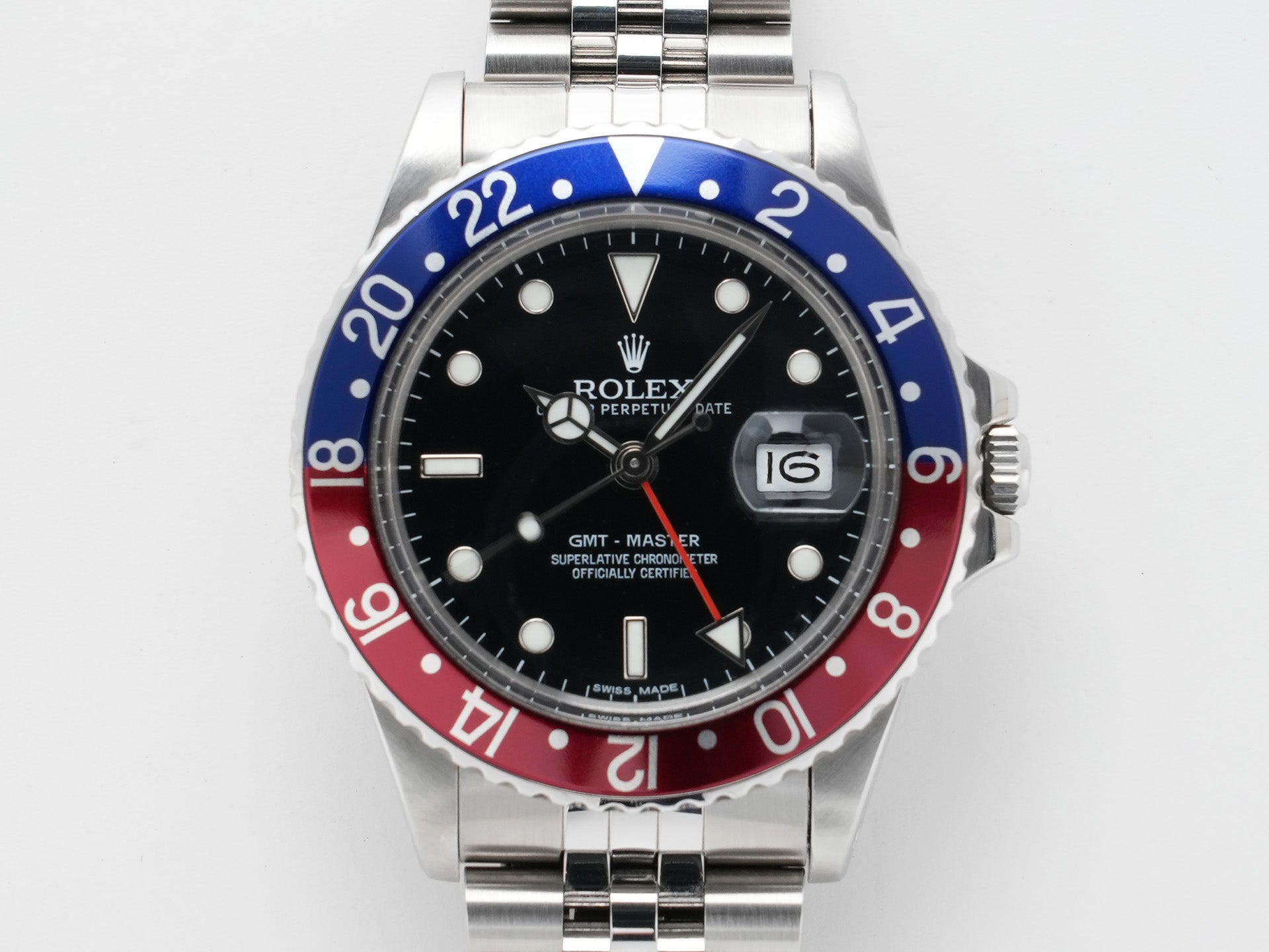 Rolex GMT Master Ref. 16750 Stainless Steel Black Dial Jubilee Bracelet Pre-owned br8bkixe
