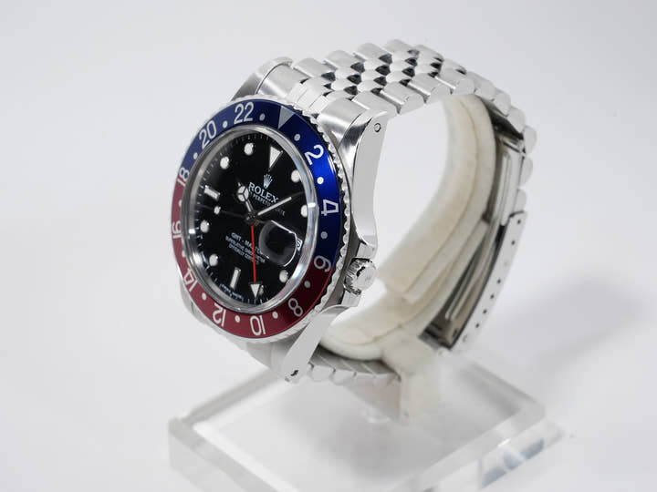 Rolex GMT Master Ref. 16750 Stainless Steel Black Dial Jubilee Bracelet Pre-owned br8bkixe