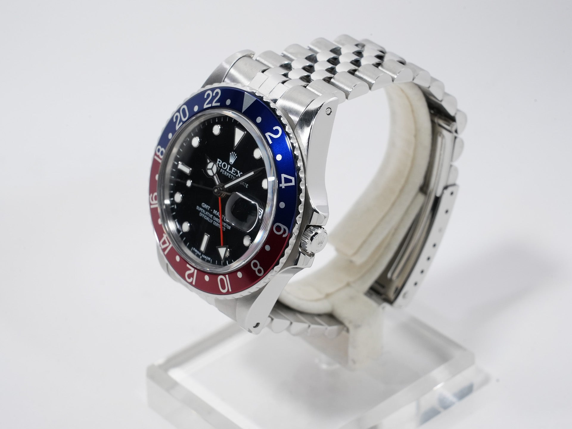 Rolex GMT Master Ref. 16750 Stainless Steel Black Dial Jubilee Bracelet Pre-owned br8bkixe