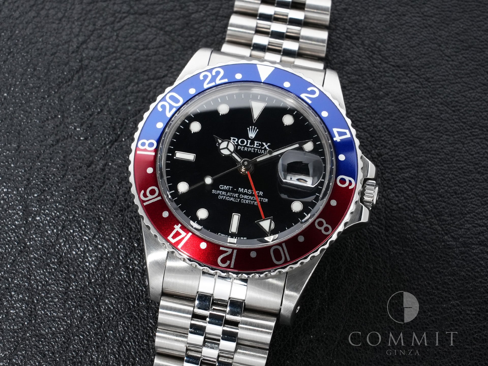 Rolex GMT Master Ref. 16750 Stainless Steel Black Dial Jubilee Bracelet Pre-owned br8bkixe