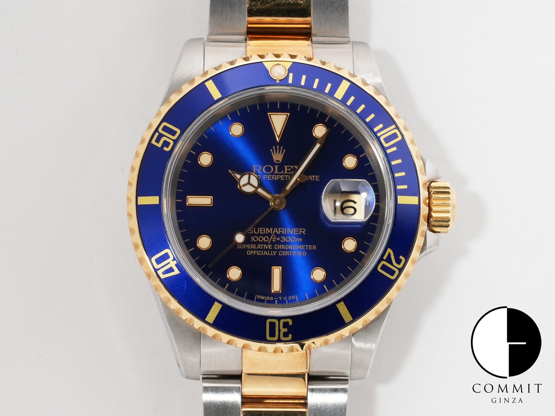 Rolex Submariner Date Ref. 16613 Stainless Steel/Yellow Gold Blue Dial Used sap4jdjr