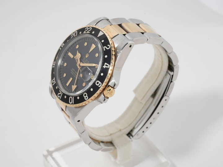 Rolex GMT Master Ref. 1675/3 Stainless Steel/Yellow Gold Black Dial Oyster Bracelet Pre-owned xasvd7ag