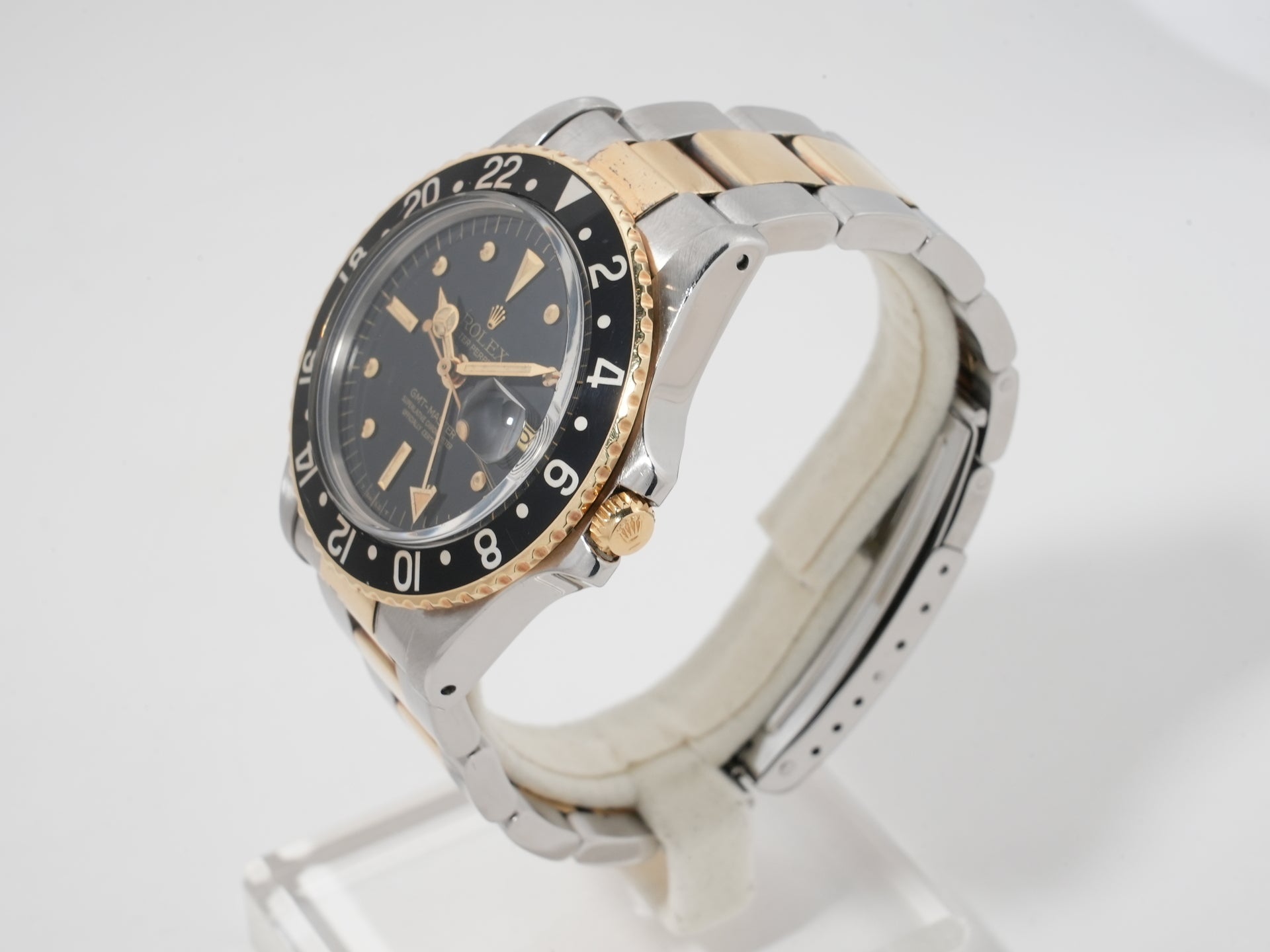 Rolex GMT Master Ref. 1675/3 Stainless Steel/Yellow Gold Black Dial Oyster Bracelet Pre-owned xasvd7ag