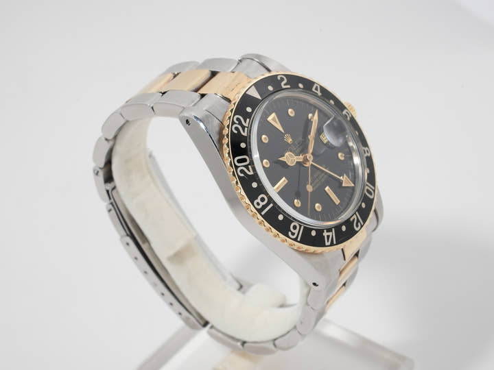 Rolex GMT Master Ref. 1675/3 Stainless Steel/Yellow Gold Black Dial Oyster Bracelet Pre-owned xasvd7ag