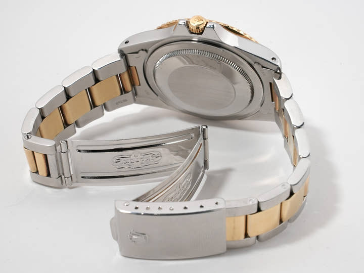 Rolex GMT Master Ref. 1675/3 Stainless Steel/Yellow Gold Black Dial Oyster Bracelet Pre-owned xasvd7ag