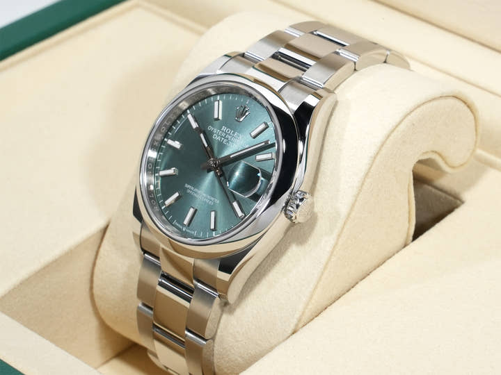 ロレックス デイトジャスト36 Ref.126200 ステンレススチール ミントグリーン文字盤 オイスターブレスレット 未使用 qs9a2jo2