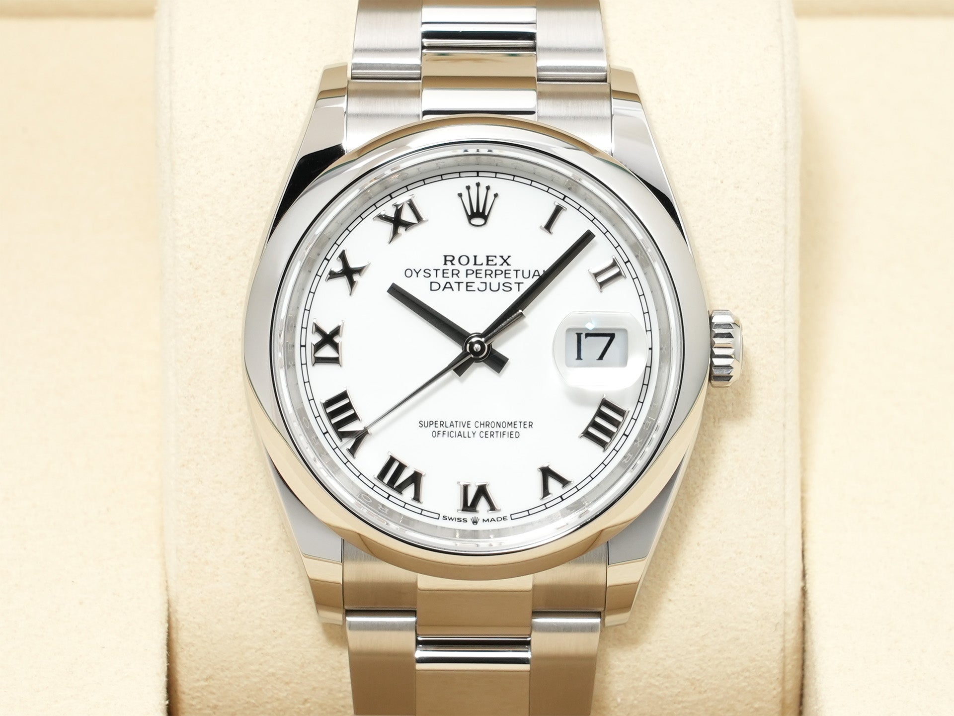 ロレックス デイトジャスト36 Ref.126200 ステンレススチール ホワイト文字盤 オイスターブレスレット 未使用 zxvur4qr