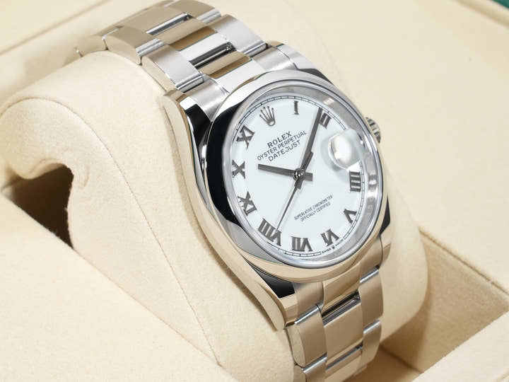 ロレックス デイトジャスト36 Ref.126200 ステンレススチール ホワイト文字盤 オイスターブレスレット 未使用 zxvur4qr