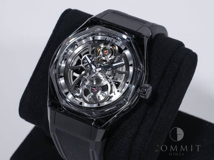 ジラールペルゴ ロレアート アブソルート ライト & シェード Ref.81071-43-2022-1CX サファイア & チタン スケルトン文字盤 美品 285qxvjm