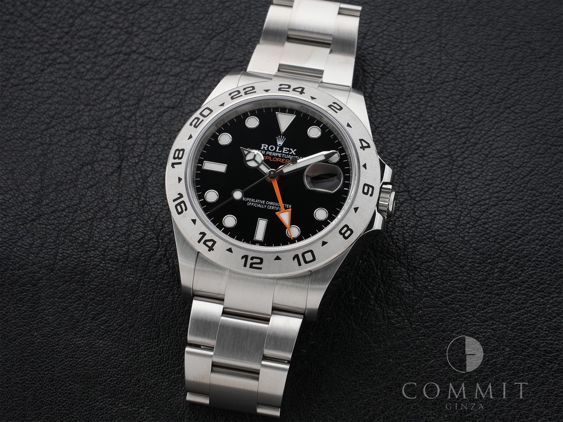 ロレックス エクスプローラーII Ref.226570 ステンレススチール ブラック文字盤 オイスターブレスレット 美品 fav53q2n