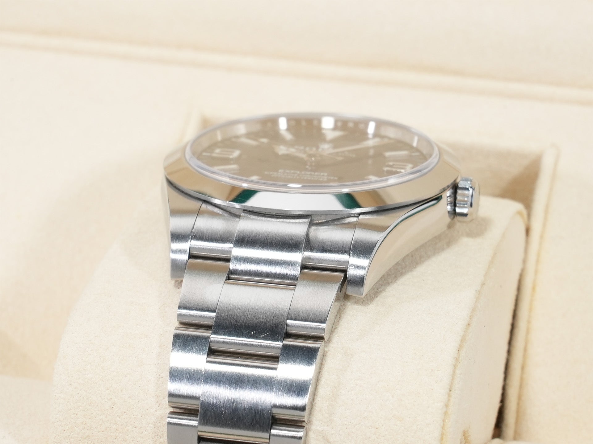 ロレックス エクスプローラーI Ref.214270 ステンレススチール ブラック文字盤 オイスターブレスレット 中古 t7d9bbrx