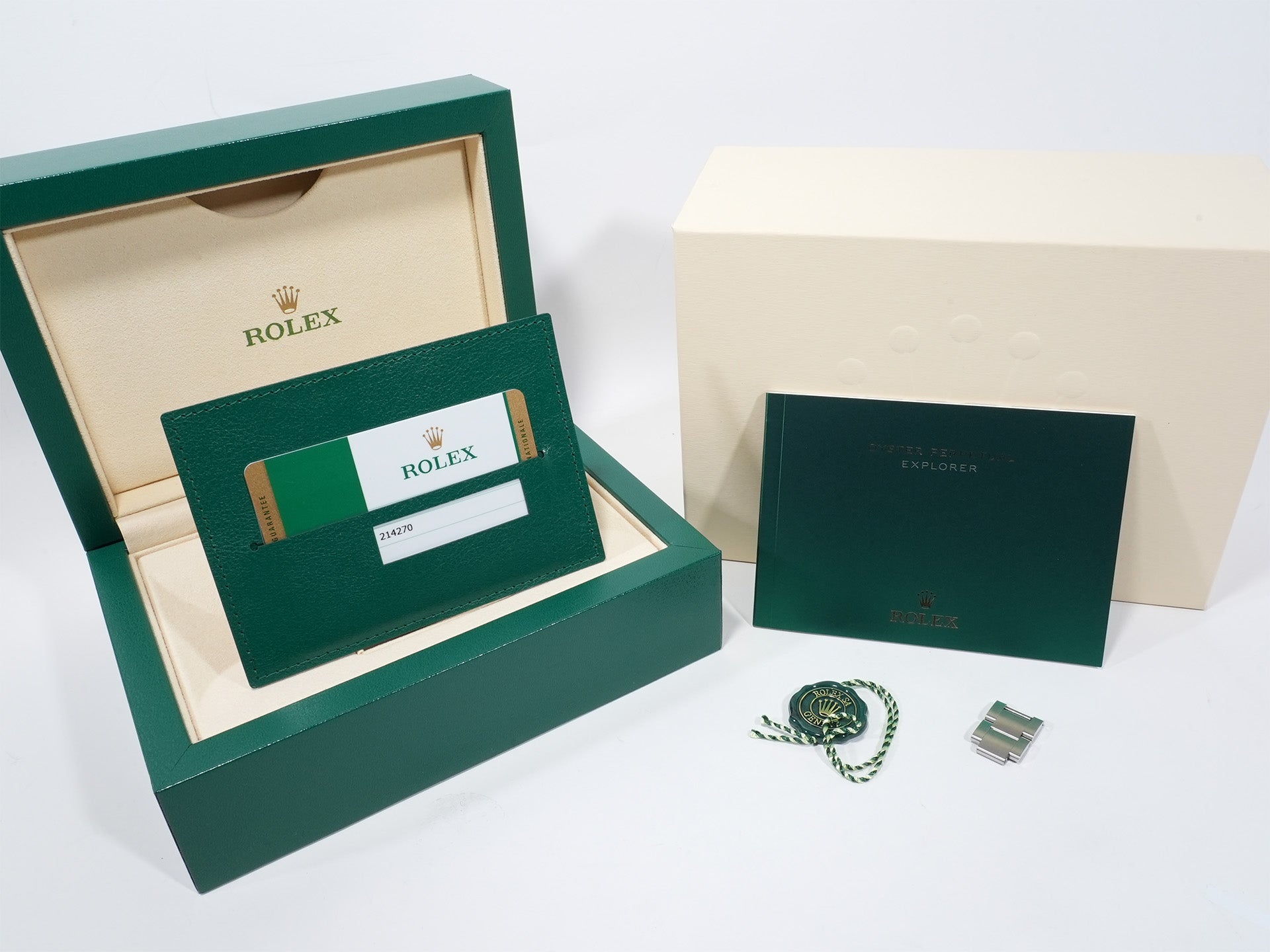 ロレックス エクスプローラーI Ref.214270 ステンレススチール ブラック文字盤 オイスターブレスレット 中古 t7d9bbrx