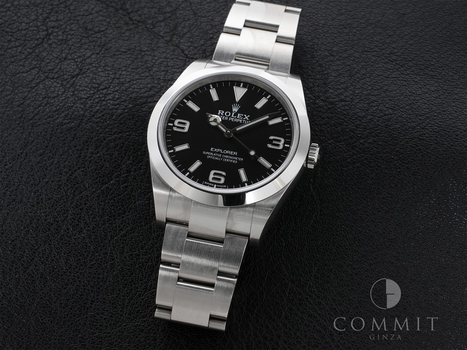 ロレックス エクスプローラーI Ref.214270 ステンレススチール ブラック文字盤 オイスターブレスレット 中古 t7d9bbrx