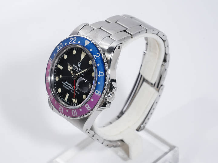 Rolex GMT Master Ref. 1675 Stainless Steel Black Dial Oyster Bracelet Pre-owned 5kfuuqdn