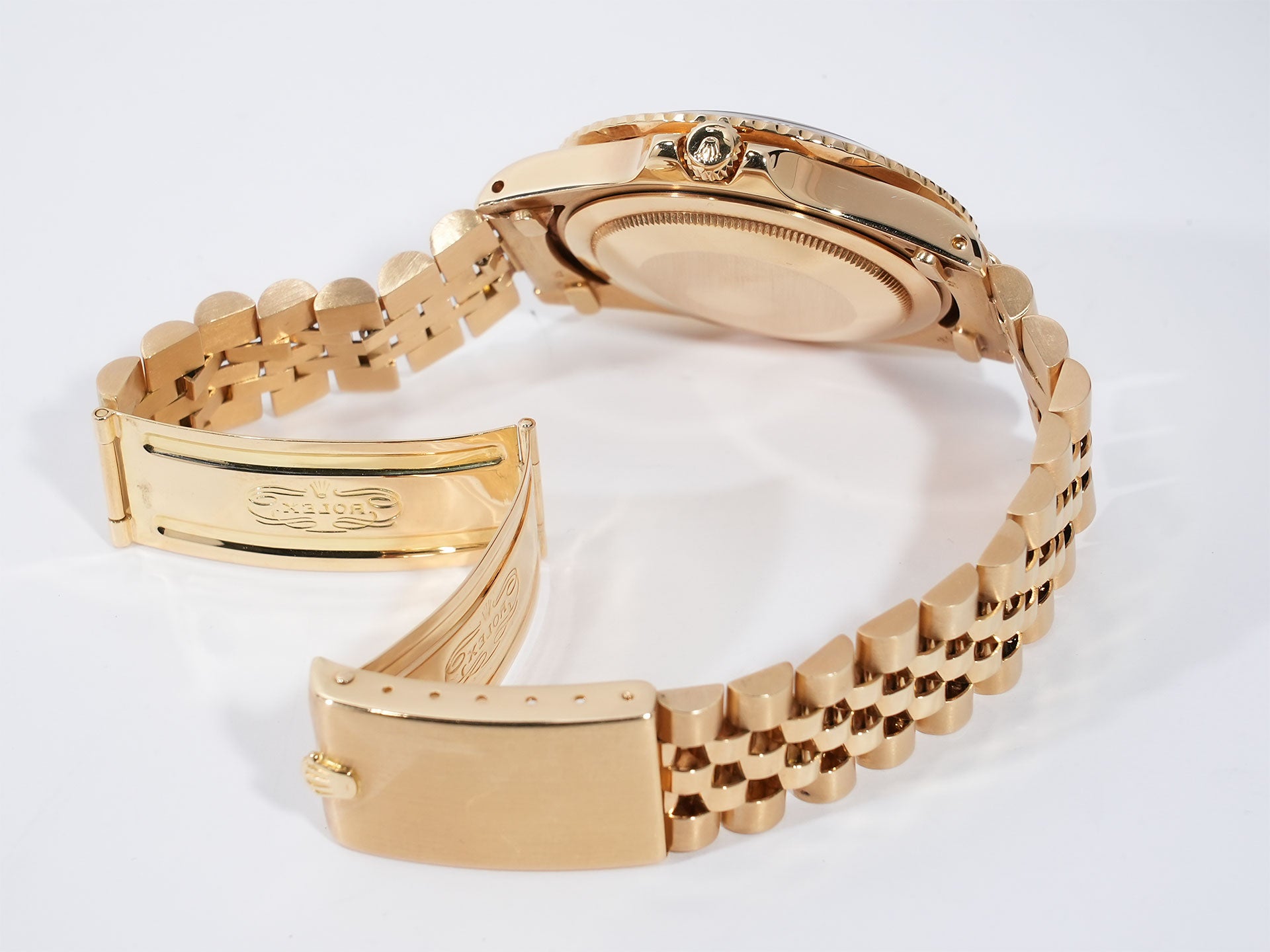 Rolex GMT Master Ref. 1675/8 Yellow Gold Brown Dial Oyster Bracelet Used auqtbwey