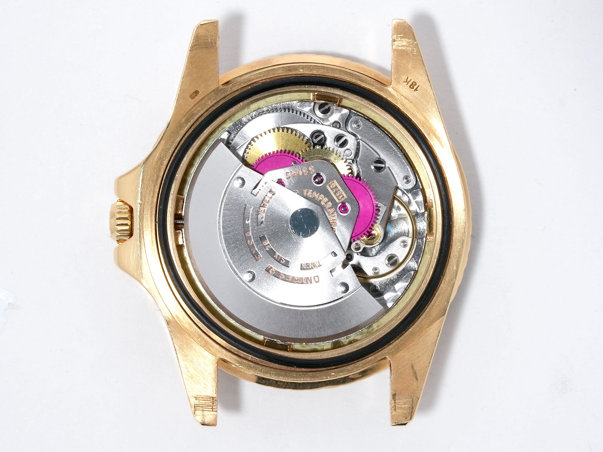 Rolex GMT Master Ref. 1675/8 Yellow Gold Brown Dial Oyster Bracelet Used auqtbwey